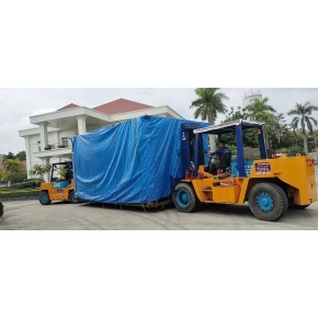 Nâng dàn máy cơ khí tại KCN VSIP II