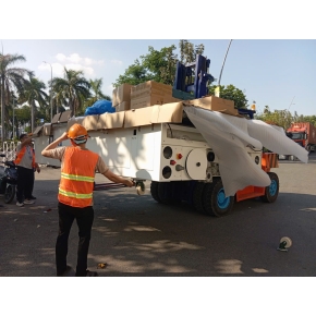 Nâng cẩu hàng hóa, đóng rút container tại Bàu Bàng hiệu quả, đúng tiến độ